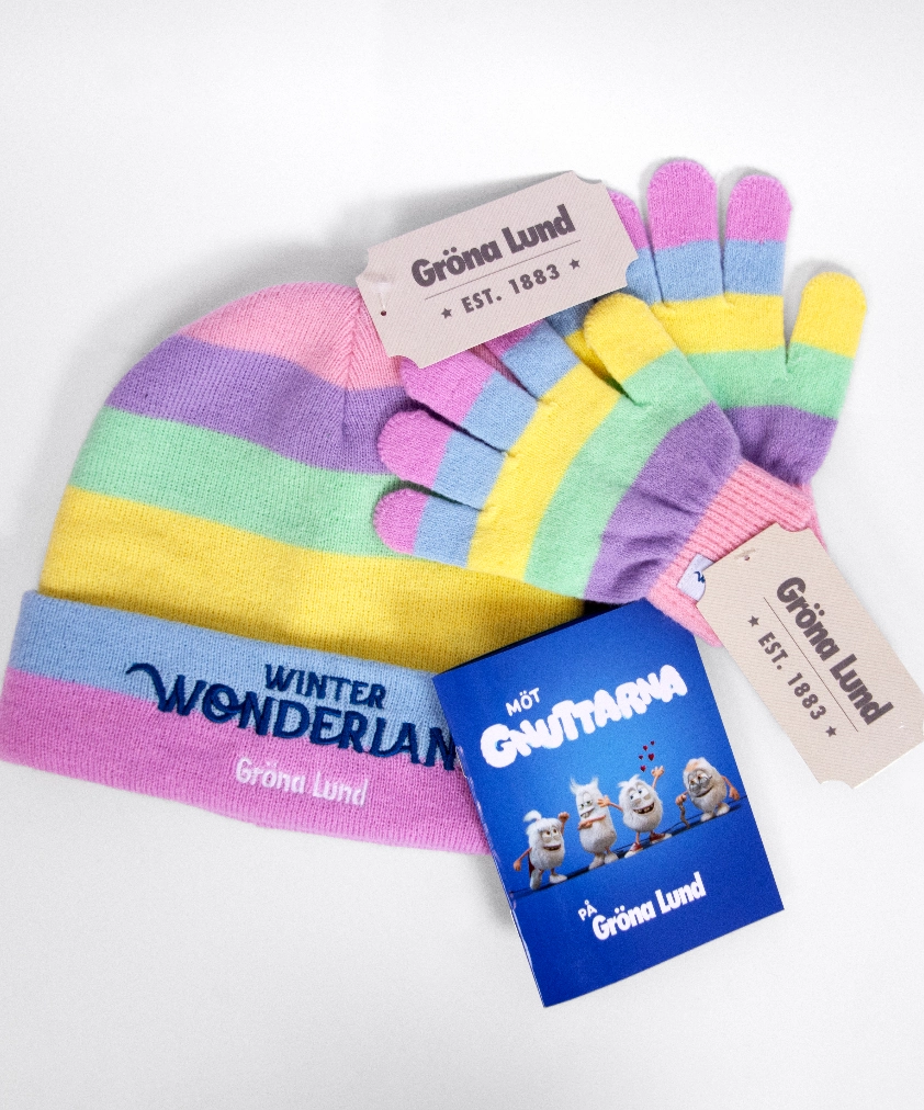 En metallfärgad Vasa örlogsskepp-nyckelring och en rund Vasa 1628-magnet med blå emalj, utlagda på ett träunderlag